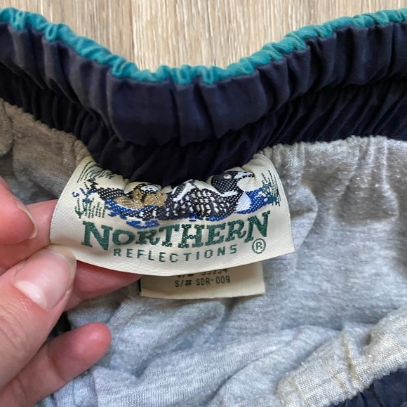 Vintage ‘80s Northern Reflections Teal Green Joggers Medium Grunge Indie Granola - Picture 4 of 6